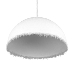 Подвесной светильник в форме купола белого цвета с ажурной бахромой Tactile Line варинант исполнения - 6 | Loft Concept в Ижевске