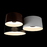 Потолочный светильник с 3-мя цилиндрическими абажурами черного белого и коричневого цвета Urban Dome варинант исполнения - 4 | Loft Concept в Ижевске