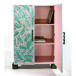 Премиальный Шкаф Defoliation двухстворчатый роспись зеленые листья  варинант исполнения - 3 | Loft Concept в Ижевске