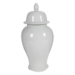 Ваза белая с крышкой однотонная Chinoiserie Ceramics варинант исполнения - 8 | Loft Concept в Ижевске