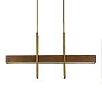 Люстра линейная прямоугольная Wooden Straight Shapes варинант исполнения - 2 | Loft Concept в Ижевске
