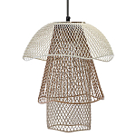 Подвесной светильник Beige Gold Mesh Tube Lampshade Hanging Lamp варинант исполнения - 1 | Loft Concept в Ижевске