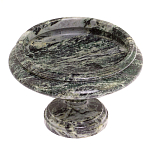 Фруктовница средняя из натурального камня Змеевик Шабровский Natural Stone Fruit Bowls варинант исполнения - 2 | Loft Concept в Ижевске