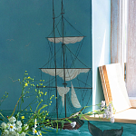 Обои ручная роспись Nantucket Crossing Brandt colourway on scenic paper варинант исполнения - 5 | Loft Concept в Ижевске