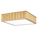 Потолочный светильник квадратный с гофрированным латунным абажуром Millennium варинант исполнения - 2 | Loft Concept в Ижевске