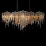 Люстра подвесная с металлическими дугами и длинными цепочками 115 см Atlantis Chain варинант исполнения - 16 | Loft Concept в Ижевске