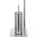 Держатель для туалетной бумаги с ершиком Chrome Bathroom Accessory варинант исполнения - 4 | Loft Concept в Ижевске