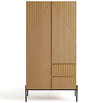 Шкаф с геометрическим рисунком на дверцах Anders Light Wood варинант исполнения - 1 | Loft Concept в Ижевске