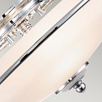 Потолочный светильник со стеклянным плафоном на изогнутых кронштейнах Quoizel  варинант исполнения - 9 | Loft Concept в Ижевске