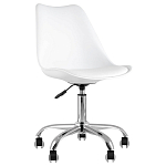 Офисный стул на металлическом основании EGGERY White пластик варинант исполнения - 1 | Loft Concept в Ижевске