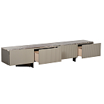 Тумба под телевизор серая с мраморной столешницей Uniqueness Marble варинант исполнения - 2 | Loft Concept в Ижевске