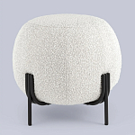 Пуф в ткани букле молочного цвета Pikelet варинант исполнения - 2 | Loft Concept в Ижевске