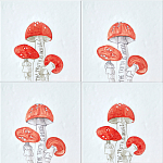 Плитка с узором Мухомор варинант исполнения - 1 | Loft Concept в Ижевске