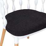 Пластиковый стул на ножках из массива бука Ferret Spiral White варинант исполнения - 8 | Loft Concept в Ижевске