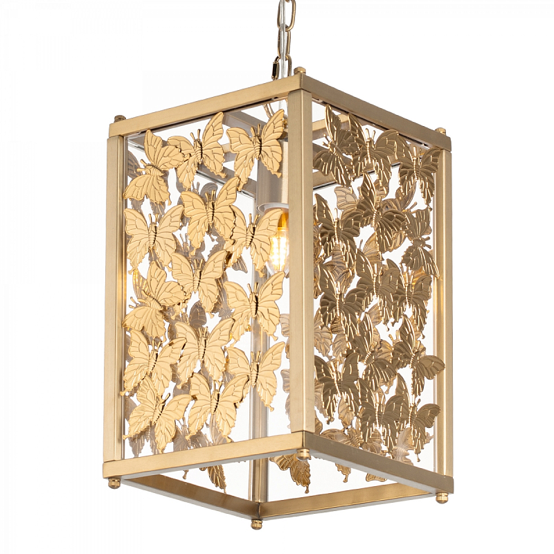 Tommy Mitchell Butterfly Pendant Light Латунь Прозрачное Стекло в Ижевске | Loft Concept 