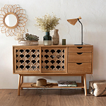 Зеркало из ротанга в форме цветка WICKER MIRROR 65  варинант исполнения - 3 | Loft Concept в Ижевске