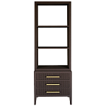 Этажерка Primo с ящиками шпон Темный орех варинант исполнения - 1 | Loft Concept в Ижевске