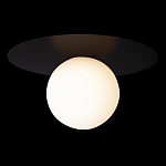 Потолочный светильник с белым шарообразным плафоном и черным круглым основанием Matisse варинант исполнения - 1 | Loft Concept в Ижевске