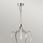 Люстра цвета никель с 6-ю лампами и стеклянными подвесками Elstead Lighting варинант исполнения - 4 | Loft Concept в Ижевске