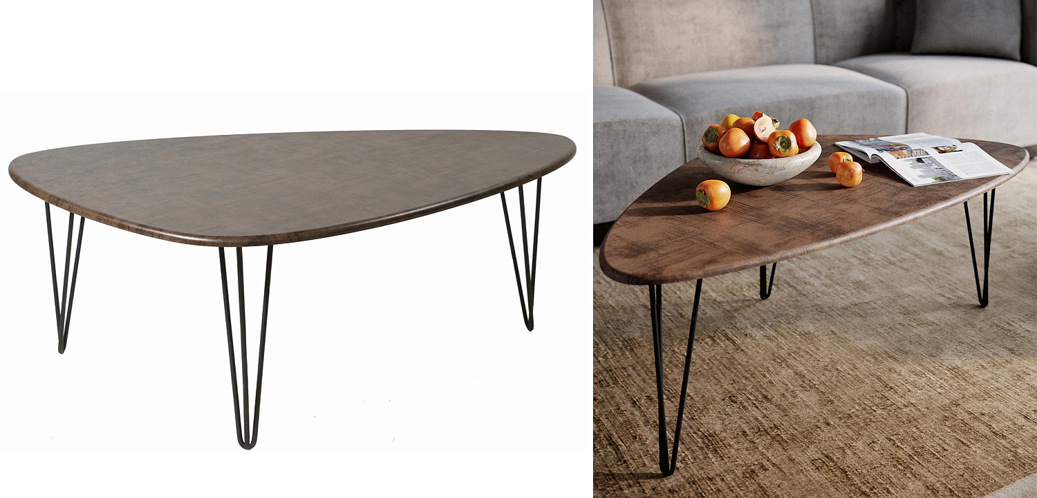 Кофейный стол Dorian Coffee Table brown Кофейный стол Dorian Coffee Table brown - Loft-Concept в Ижевске