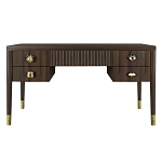 Письменный стол с 4-мя ящиками Elsa Dreams Walnut варинант исполнения - 6 | Loft Concept в Ижевске