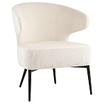 Современное мягкое кресло на металлических ножках Rakush Milk варинант исполнения - 1 | Loft Concept в Ижевске