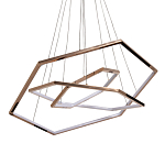 Люстра с 3-мя подвесами в виде шестиугольников Hexagon Horizontal варинант исполнения - 1 | Loft Concept в Ижевске