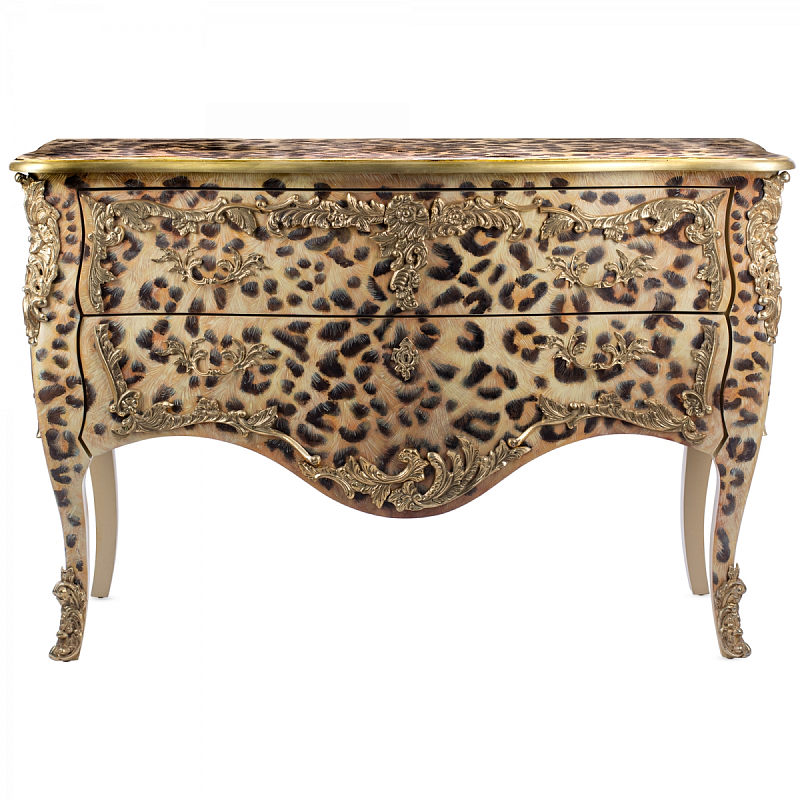 Комод стиль рококо Ref 573 Commode L. XV Leopard  в Ижевске | Loft Concept 