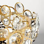 Люстра подвесная из золотых колец 57 см Golden Circles варинант исполнения - 8 | Loft Concept в Ижевске