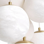 Люстра подвесная круглая с сферическими плафонами из натурального камня Glowing Spheres варинант исполнения - 4 | Loft Concept в Ижевске