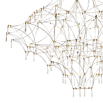 Люстра с тонким металлическим каркасом цвета хром Quasar варинант исполнения - 3 | Loft Concept в Ижевске