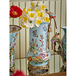 Ваза с птичкой из фарфора с бронзовыми элементами Garden of Eden варинант исполнения - 6 | Loft Concept в Ижевске