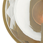 Бра круглое с прозрачным рельефным плафоном Crystal Prism варинант исполнения - 1 | Loft Concept в Ижевске