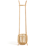Напольная вешалка с корзиной из ротанга Trina Wicker Floor Hanger варинант исполнения - 3 | Loft Concept в Ижевске