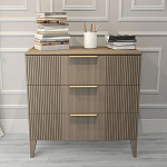 Комод коричневого цвета с 3-мя ящиками Harper Line варинант исполнения - 1 | Loft Concept в Ижевске