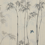 Обои ручная роспись Distant Bamboo Special Colourway on white dyed paper варинант исполнения - 1 | Loft Concept в Ижевске