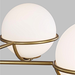 Люстра с 5-ю белыми шарообразными плафонами в сферические каркасах Feiss варинант исполнения - 4 | Loft Concept в Ижевске