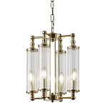 Люстра 4-мя прозрачными цилиндрическими плафонами Jeanette варинант исполнения - 1 | Loft Concept в Ижевске