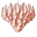 Люстра из стекляных розовых лепестков Petalled Illuminator варинант исполнения - 3 | Loft Concept в Ижевске