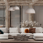 Подвесной светильник в форме купола белого цвета с ажурной бахромой Tactile Line варинант исполнения - 12 | Loft Concept в Ижевске