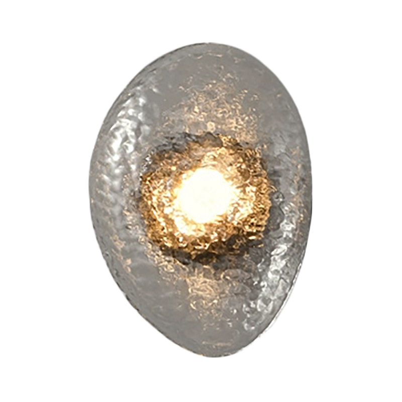 Бра LINDIS FROST LONG WALL 1 лампа Прозрачное стекло Прозрачный (Transparent) Черный в Ижевске | Loft Concept 