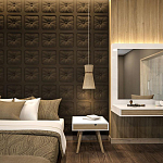 Гипсовая 3D Панель M-106 варинант исполнения - 1 | Loft Concept в Ижевске