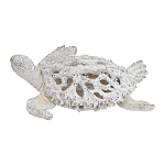 Статуэтка черепаха с ажурным панцирем и детализированной текстурой в белом цвете Marine Accessories варинант исполнения - 1 | Loft Concept в Ижевске