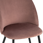 Мягкий стул в велюре пыльно-розового цвета Miruna Chair варинант исполнения - 6 | Loft Concept в Ижевске