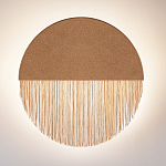 Бра круглое натуральная пробка с бахромой Natural Cork варинант исполнения - 3 | Loft Concept в Ижевске