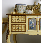 Комод деревянный Illustration of flowers варинант исполнения - 5 | Loft Concept в Ижевске