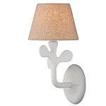 Бра с белым каркасом и тканевым абажуром Natural Stems варинант исполнения - 1 | Loft Concept в Ижевске