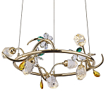 Люстра с хрустальными плафонами и декором Alvere Crystal Chandelier 6 варинант исполнения - 1 | Loft Concept в Ижевске