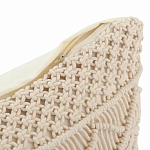 Чехол на подушку с макраме бежевого цвета Macrame варинант исполнения - 3 | Loft Concept в Ижевске