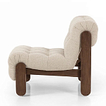 Кресло с деревянным каркасом и обивкой из ткани букле Medieval Furniture варинант исполнения - 1 | Loft Concept в Ижевске